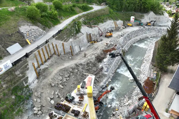 Wasserkraftwerk Wagrain Österreich (Mittel)