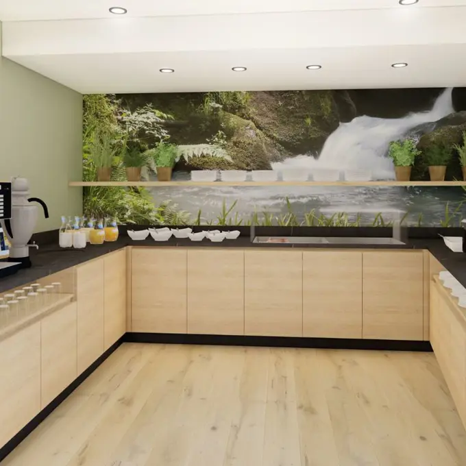 Rendering Frühstücksbuffet