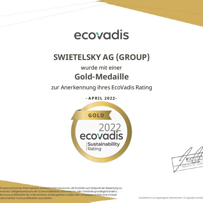Ecovadis Auszeichnung