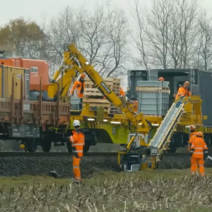 Kabeltiefbau Verlegung Trog